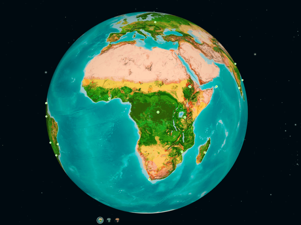 Visual of Half-Earth Project Map