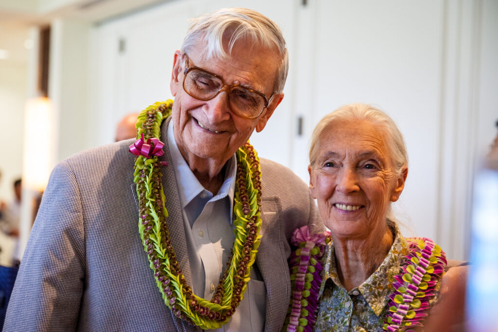 E.O. Wilson with Jane Goodall